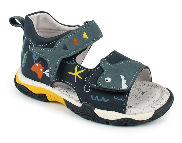 AL 17608 Син 20-1,21-1,22-1,23-1,24-1,25-1 Antilopa Туфли Повсед Сандалеты Иск.мат, Кожподклад Лето Муж