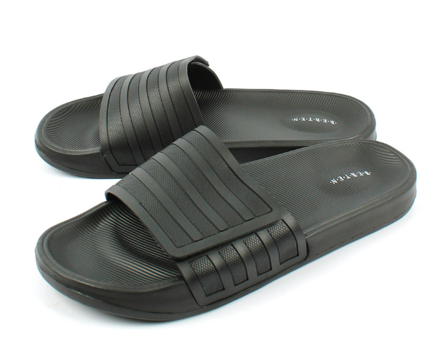 QL2535 Black Чёр 40-1,41-2,42-3,43-3,44-2,45-1 Antilopa Туфли Пляж Шлепанцы/Пантолеты ЭВА, Без подклада Лето Муж