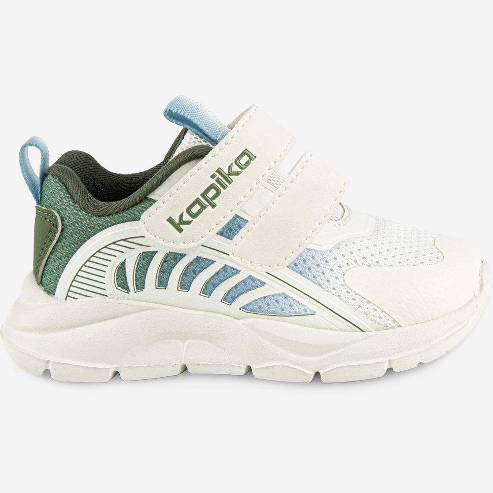 71569-2 белый-зелёный 21-1,22-1,23-1,24-1,25-1 Kapika П/ботинки Актив.отдых Кроссовки Иск.мат, Текстиль, ЭВА В/О жен