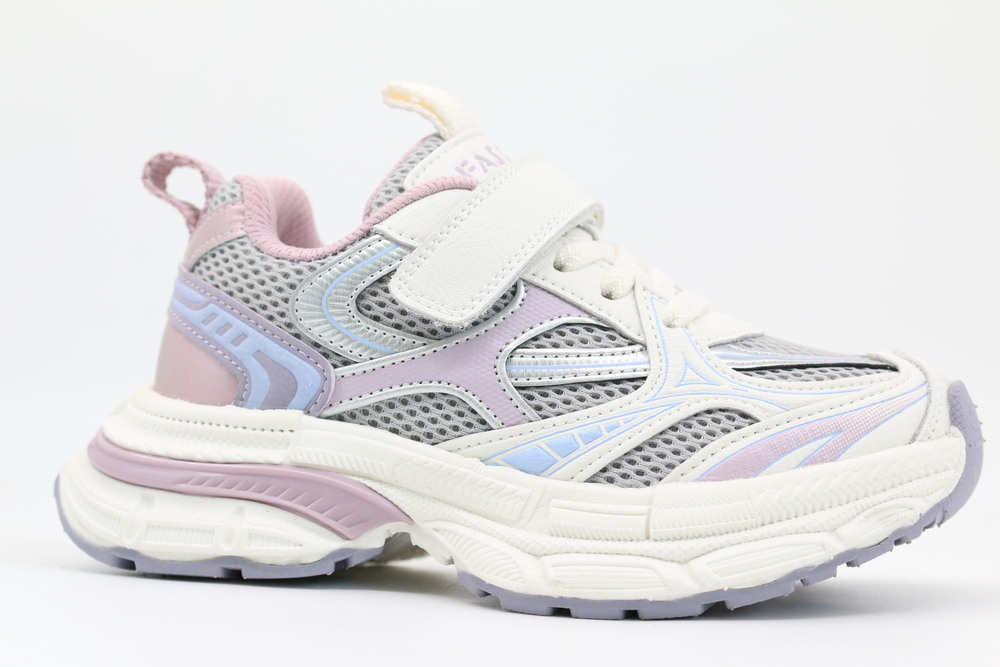 731236-1 серый-сиреневый 31-1,32-1,33-1,34-1,35-1 Kapika П/ботинки Актив.отдых Кроссовки Иск.мат, Текстиль, ЭВА/ТЭП В/О жен