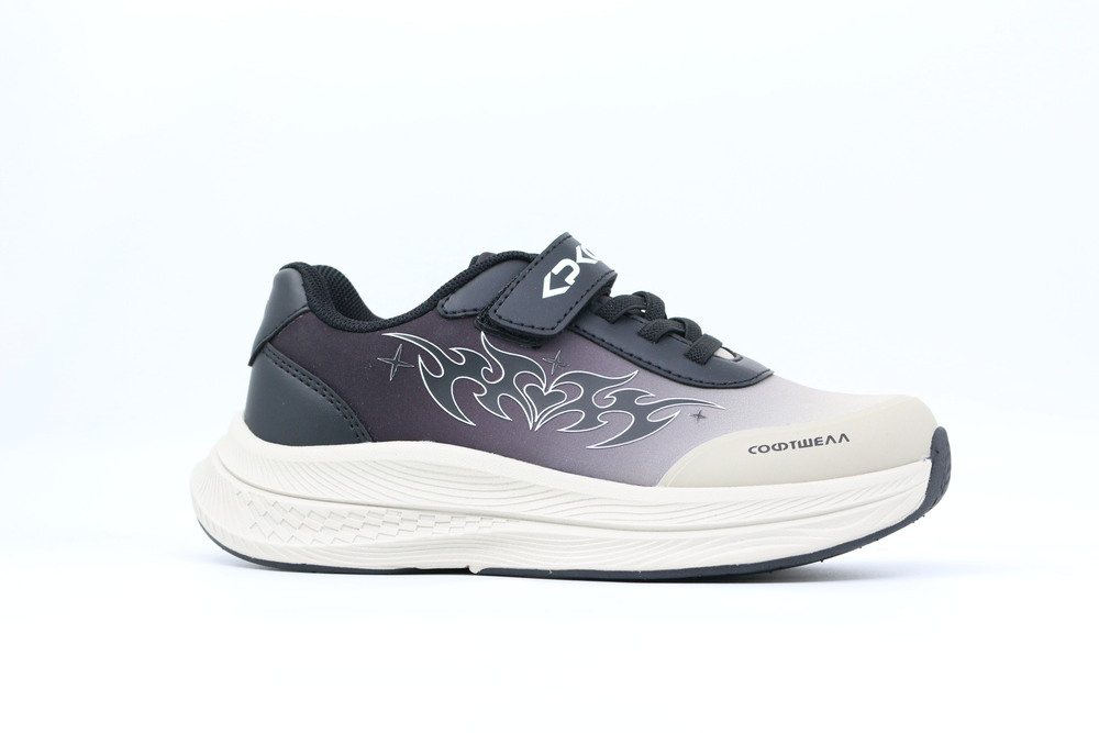 731273с-1 черный-бежевый 33-1,34-1,35-1,36-1,37-1 Kapika П/ботинки Актив.отдых Кроссовки Softshell, Текстиль, ЭВА/ТЭП В/О жен