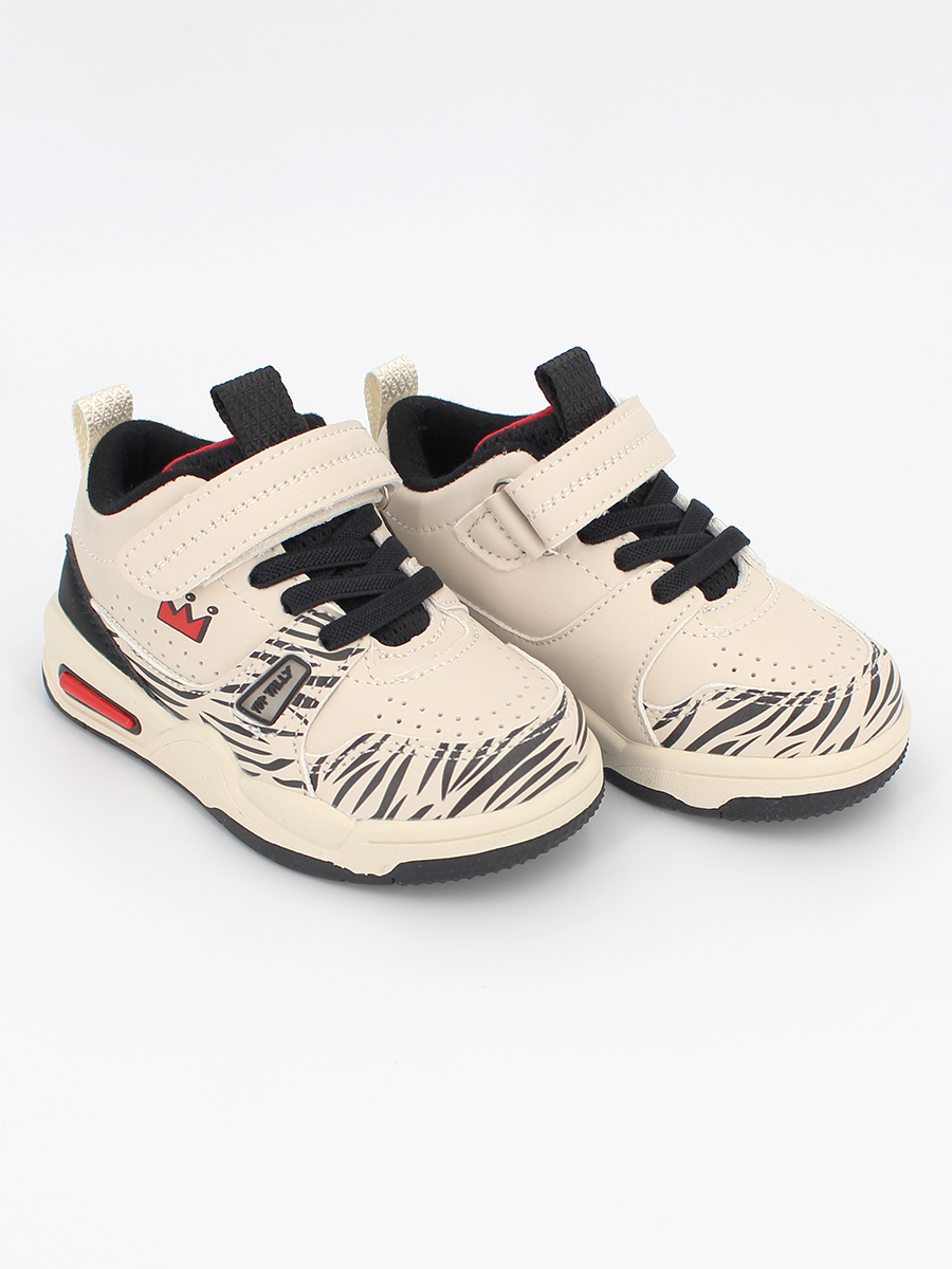 QXL-26-033 БЕЖЕВЫЙ/КРАСНЫЙ 22-2,23-2,24-2,25-2,26-2 Top Tally П/ботинки Актив.отдых Кроссовки Иск.мат, Текстиль, Резина В/О жен