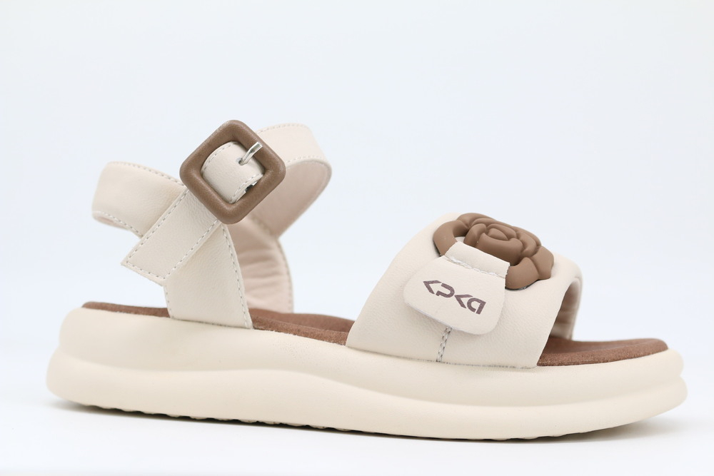 33924п-2 Беж 31-1,32-1,33-1,34-1,35-1 Kapika Туфли Повсед Сандалии Иск.мат, Кожподклад, ПУ (полиуретан) Лето жен