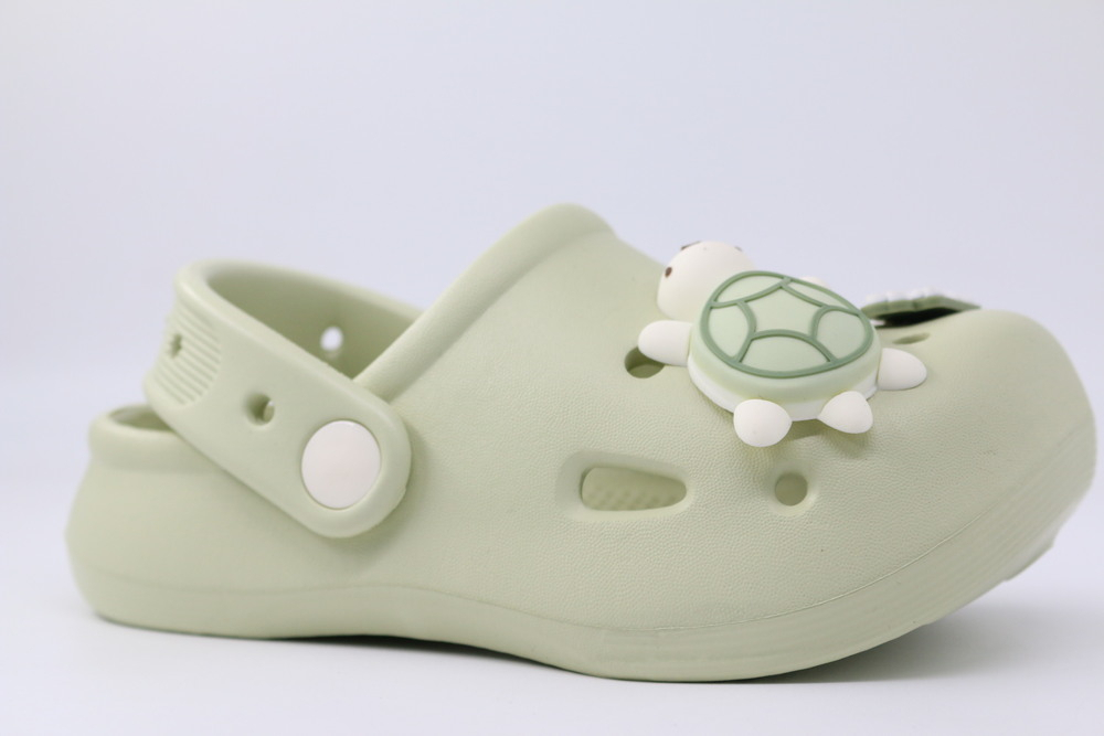 82262-2 Зел 27-2,29-2,30-2,32-2 Kapika Туфли Пляж Кроксы ЭВА, Без подклада, ЭВА Лето жен