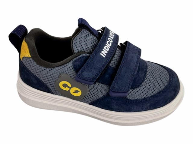 40-1035D Синий / серый 25-2,26-2,27-2,28-2,29-2 Indigo kids П/ботинки Актив.отдых Кроссовки Иск.мат, Текстиль, ТЭП В/О Муж