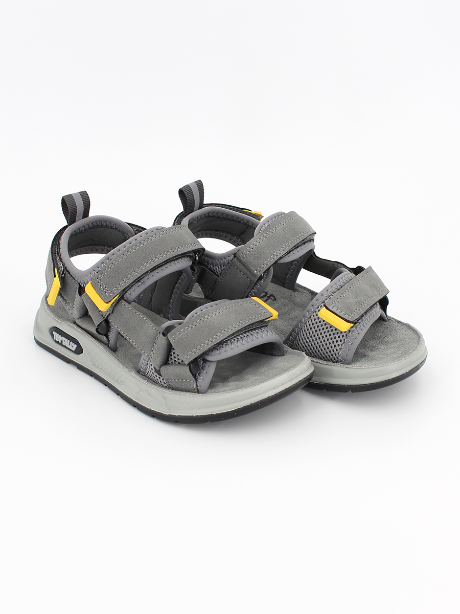 DYE-25-002(33-37) Сер 33-2,34-2,35-2,36-2,37-2 Top Tally Туфли Актив.отдых Сандалии Иск.мат, Текстиль, ПУ Лето Муж