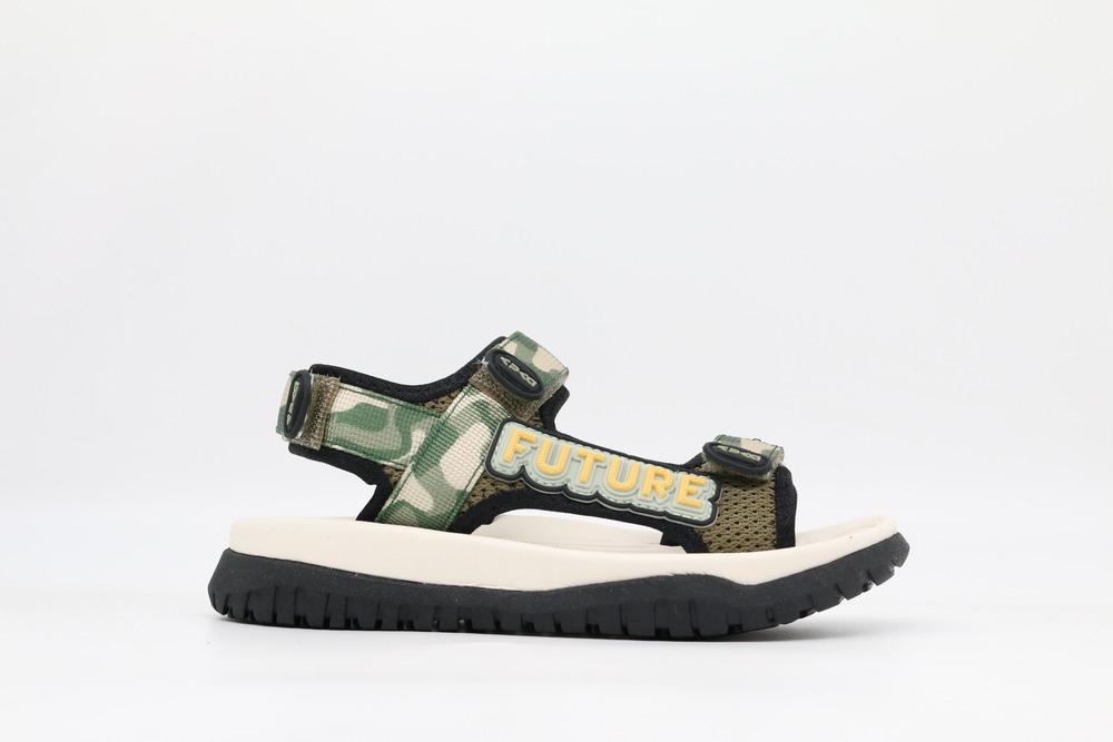 32998-1 черный-хаки 28-1,29-1,30-1,31-1,32-1 Kapika Туфли Актив.отдых Сандалии Текстиль, Текстиль, ЭВА/ТЭП Лето Муж