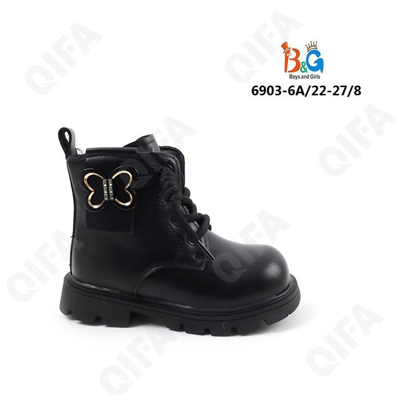 RC51_6903-6 Беж 22-1,23-1,24-2,25-2,26-1,27-1 Boys and Girls Ботинки Повсед Дерби Иск.мат, Байка/Флис, ТПР (TPR-Термопластичная резина) В/О жен