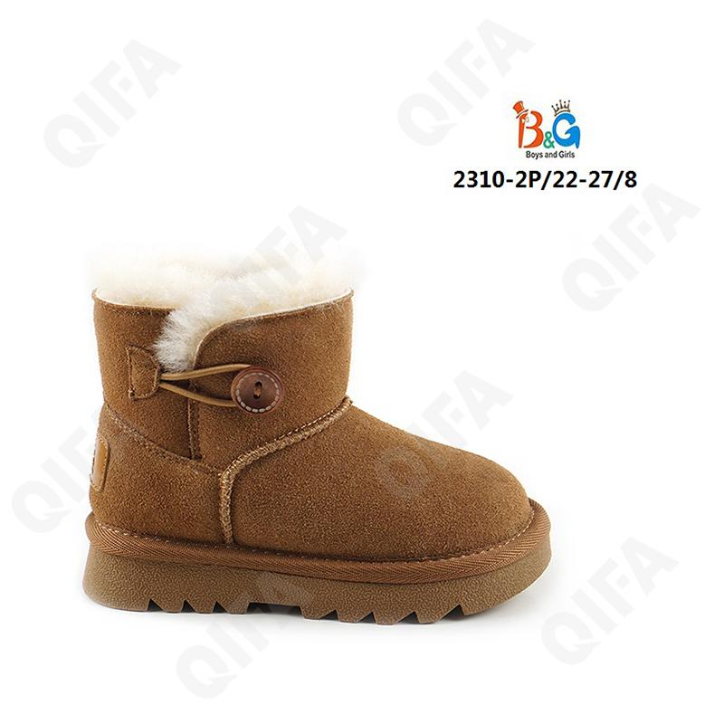 RC51_W2310-2 Темно-желтый 22-1,23-1,24-2,25-2,26-1,27-1 Boys and Girls П/сапоги Повсед Угги Иск.мат, Нат.шерсть, ТПР (TPR-Термопластичная резина) Зима