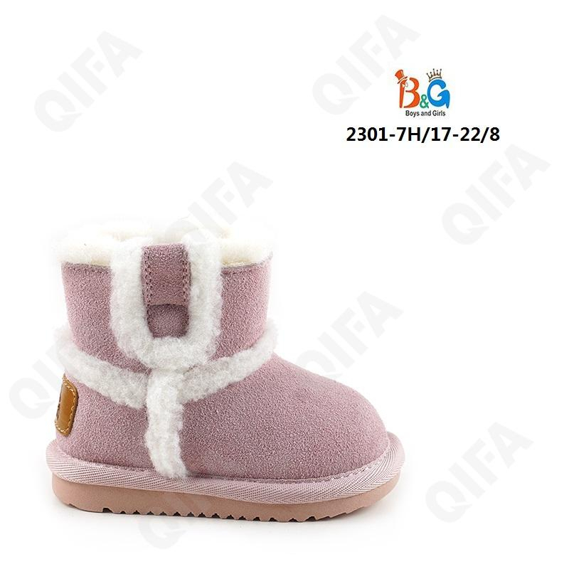 RC51_W2301-7 Кор 17-1,18-1,19-2,20-2,21-1,22-1 Boys and Girls П/сапоги Повсед Угги Иск.мат, Нат.шерсть, ТПР (TPR-Термопластичная резина) Зима жен