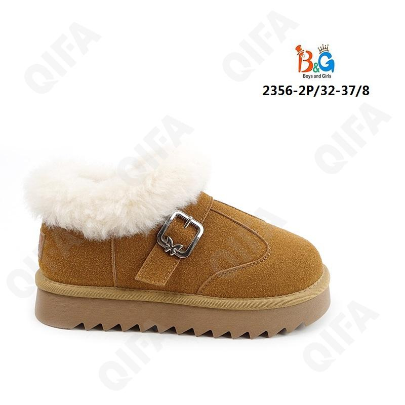 RC51_2356-2 Темно-желтый 32-1,33-1,34-2,35-2,36-1,37-1 Boys and Girls П/ботинки Повсед Угги Иск.мат, Нат.шерсть, ТПР (TPR-Термопластичная резина) Зима