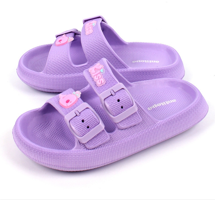 QL122K Lilac Сир 30-2,31-2,32-2,33-2,34-2,35-2 Antilopa Туфли Пляж Шлепанцы/Пантолеты ЭВА, Без подклада Лето жен