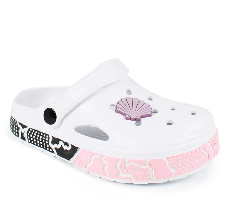 QL1356K White Бел 30-2,31-2,32-2,33-2,34-2,35-2 Antilopa Туфли Пляж Кроксы ЭВА, Без подклада Лето жен