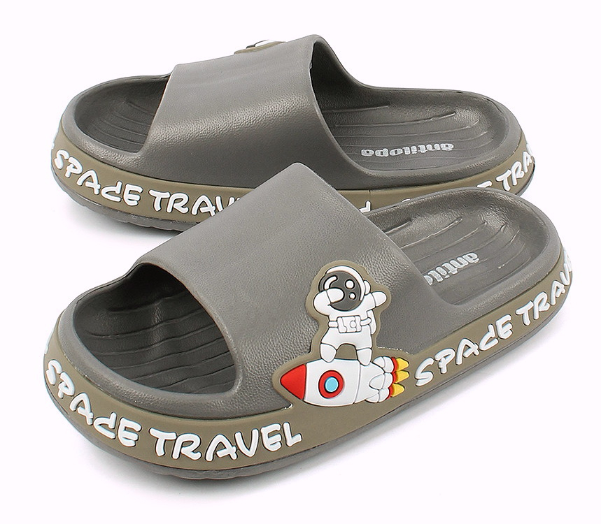 QL3365K Grey Сер 30-2,31-2,32-2,33-2,34-2,35-2 Antilopa Туфли Пляж Шлепанцы/Пантолеты ЭВА, Без подклада, ЭВА Лето Муж