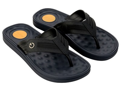 11859-BF160 черный-синий 39/40-1,41-1,42-2,43-3,44-3,45/46-2 Cartago Туфли Пляж Вьетнамки ПВХ, Без подклада, ПВХ Лето Муж