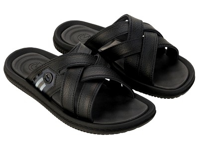 12317-BF017 Чёр 39/40-1,41-2,42-2,43-3,44-2,45/46-1,47-1 Cartago Туфли Пляж Вьетнамки ПВХ, Без подклада, ПВХ Лето Муж