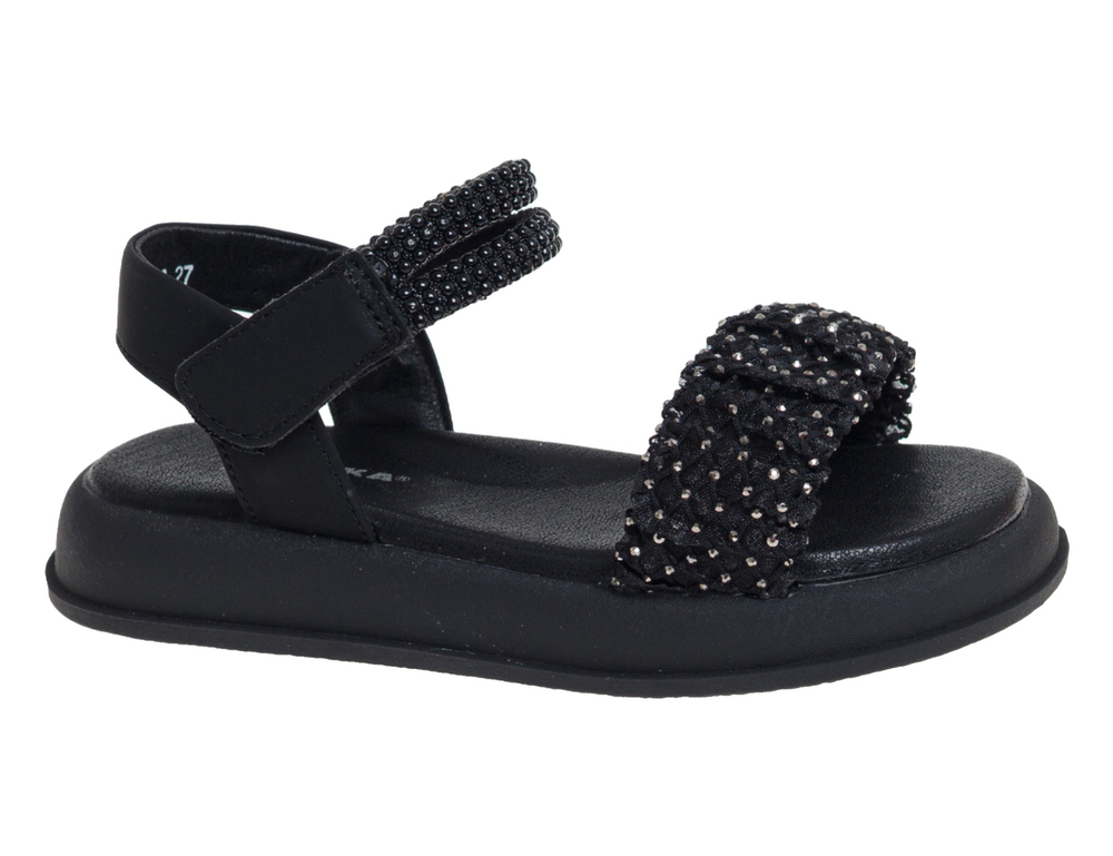 R037311473BK Чёр 27-1,28-2,29-2,30-2,31-2,32-1 Сказка Туфли Повсед Сандалии Иск.мат, Иск.кожа Лето жен