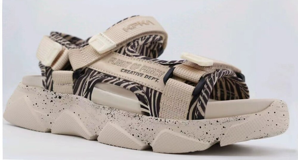 34581п-2 Беж 36-1,37-1,38-1,39-1,40-1 Kapika Туфли Повсед Сандалии Иск.мат, Текстиль, ЭВА/резина Лето жен