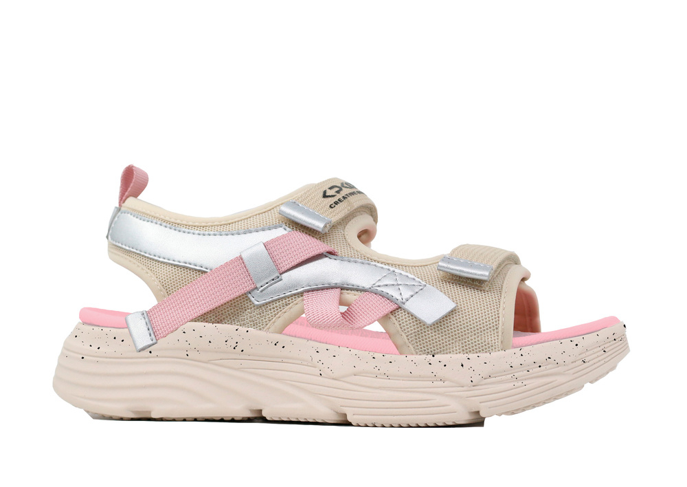 34595-1 Беж 35-1,36-1,37-1,38-1,39-1 Kapika Туфли Повсед Сандалии Иск.мат, Текстиль, ЭВА/резина Лето жен