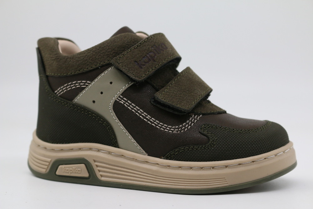 51590ут-2 темно-зеленый 23-1,24-1,25-1,26-1,27-1 Kapika Ботинки Повсед Оксфорд Нат.кожа, Байка/Флис, ТЭП (термоэластопласт) В/О Муж