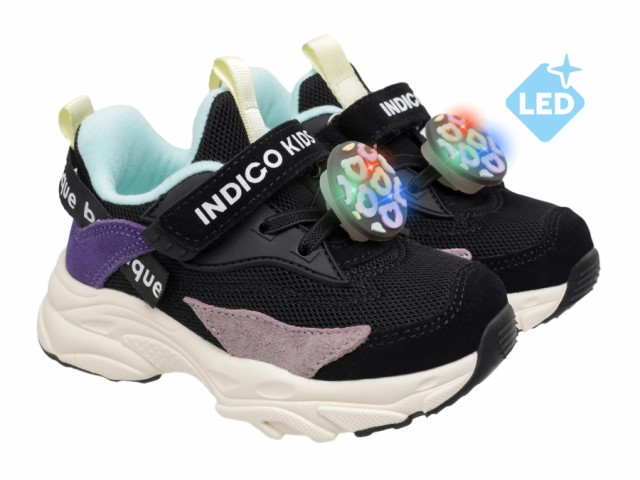 92-001C Чёрный / розовый 25-2,26-2,27-2,28-2,29-2,30-2 Indigo kids П/ботинки Актив.отдых Кроссовки Иск.мат, Текстиль, ЭВА / ТЭП В/О жен