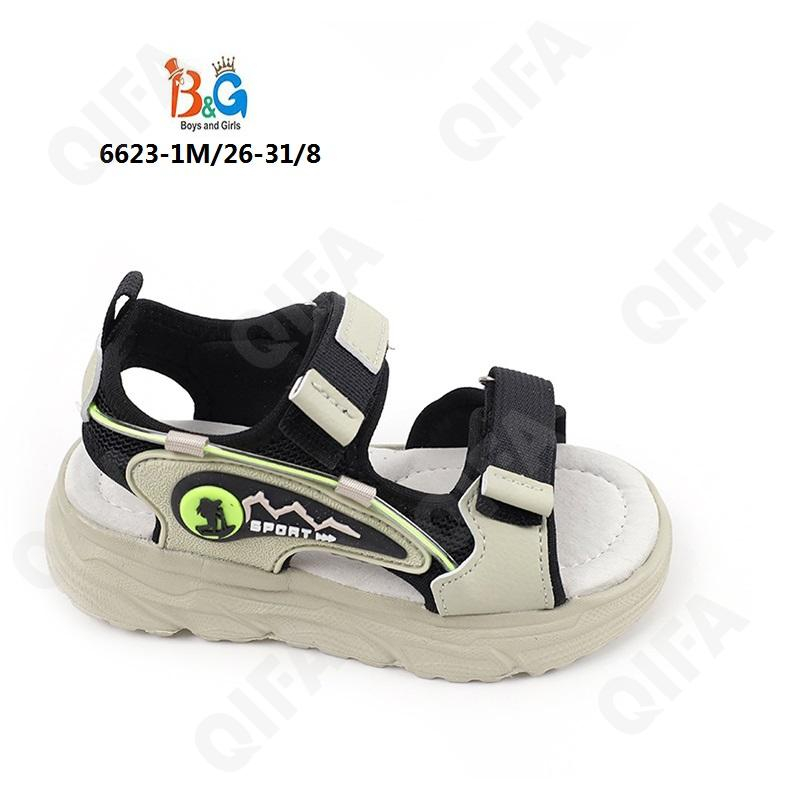 RC51_6623-1M Салат 26-1,27-1,28-2,29-2,30-1,31-1 Boys and Girls Туфли Актив.отдых Сандалии Иск.мат, Текстиль, ЭВА (EVA-Этиленвинилацетат) Лето Муж