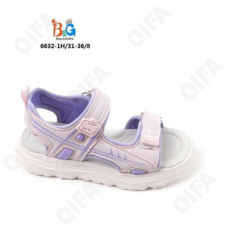 RC51_6632-1H Фиол 31-1,32-1,33-2,34-2,35-1,36-1 Boys and Girls Туфли Актив.отдых Сандалии Иск.мат, Текстиль, ЭВА (EVA-Этиленвинилацетат) Лето жен
