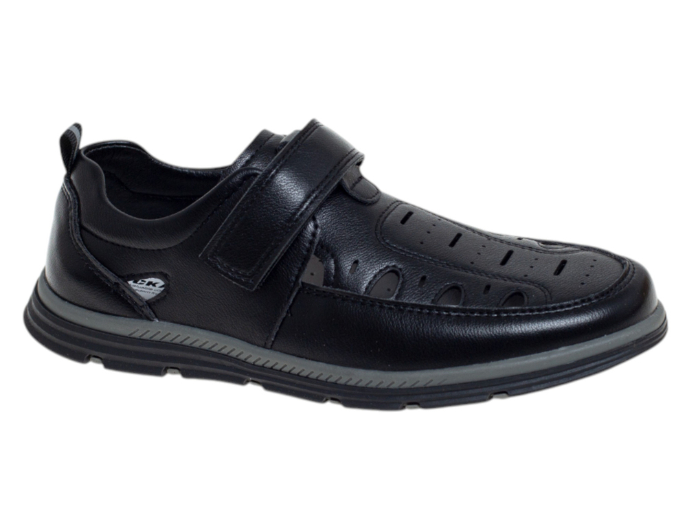 R326394503BK Чёр 33-1,34-2,35-2,36-2,37-1 Сказка П/ботинки Школа Сандалеты Иск.мат, Кожподклад Лето Муж