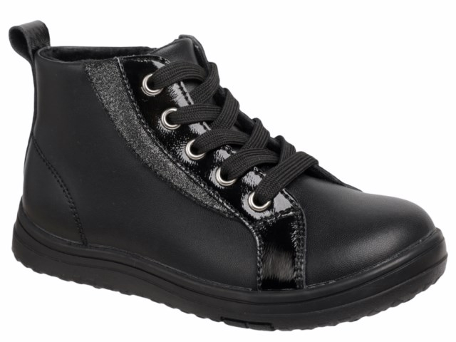 50-430F Чёр 27-2,28-2,29-2,30-2,31-2 Indigo kids Ботинки Повсед Дерби Нат.кожа, Байка/Флис, ТЭП В/О жен