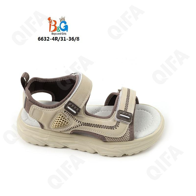 RC51_6632-4R хаки 31-1,32-1,33-2,34-2,35-1,36-1 Boys and Girls Туфли Актив.отдых Сандалии Иск.мат, Текстиль, ЭВА (EVA-Этиленвинилацетат) Лето Муж