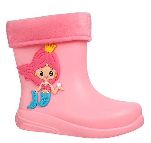 241PC-G9-4309 24-1,25-1,26-1,27-1,28-1 Flamingo Сапоги Повсед Веллингтон ПВХ, Чул.Флис, ПВХ В/О жен