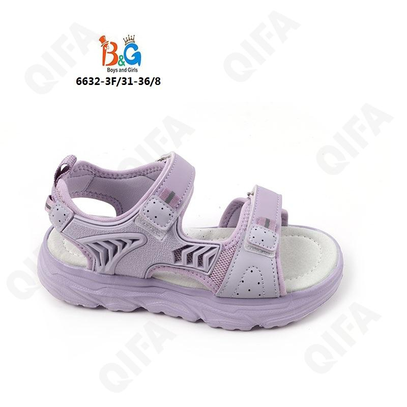 RC51_6632-3F Фиол 31-1,32-1,33-2,34-2,35-1,36-1 Boys and Girls Туфли Актив.отдых Сандалии Иск.мат, Текстиль, ЭВА (EVA-Этиленвинилацетат) Лето жен