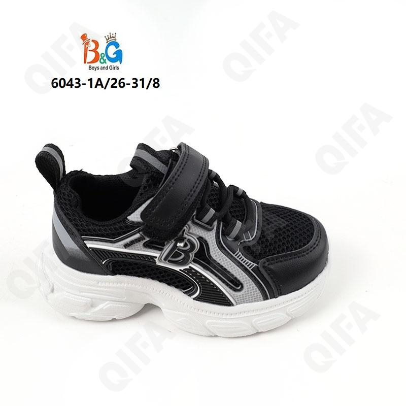 RC51_6043-1A Чёр 26-1,27-1,28-2,29-2,30-1,31-1 Boys and Girls П/ботинки Актив.отдых Кроссовки Иск.мат, Текстиль, ЭВА (EVA-Этиленвинилацетат) В/О Муж