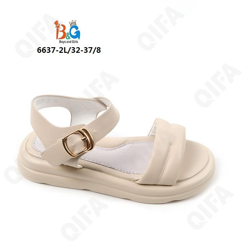 RC51_6637-2L Беж 32-1,33-1,34-2,35-2,36-1,37-1 Boys and Girls Туфли Повсед Сандалии Иск.мат, Иск.кожа, ПУ (PU-Полиуретан) Лето жен