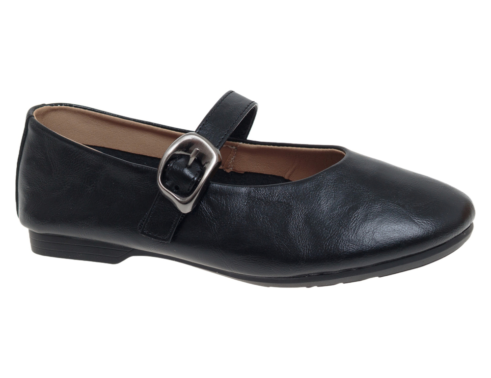 R835314542BK Чёр 32-1,33-1,34-2,35-2,36-1,37-1 Сказка Туфли Школа Mary Jane Иск.мат, Иск.кожа Лето жен