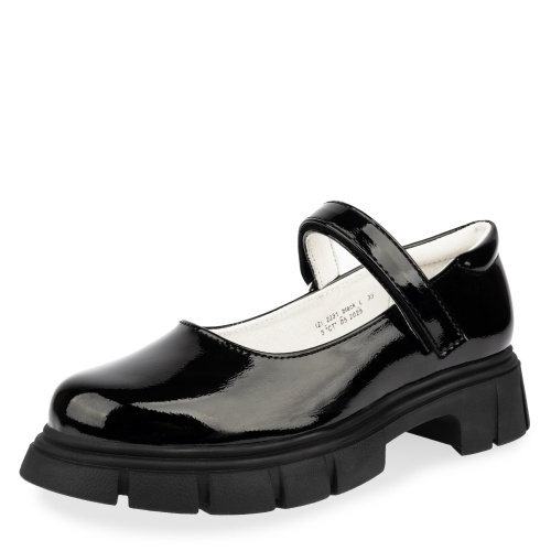 IZI_2231_black 32-1,33-1,34-1,35-1,36-1,37-1 Kedberry Туфли Школа Mary Jane Иск.мат, Кожподклад, ТЭП Лето жен