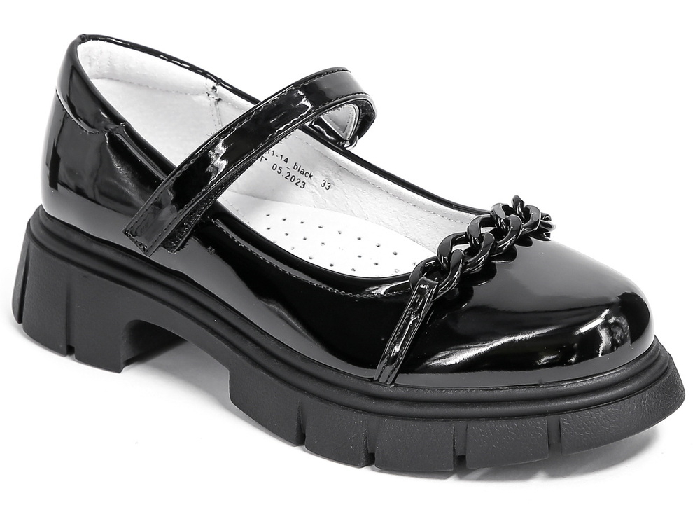 IZI_2111-14_black 32-1,33-1,34-1,35-1,36-1,37-1 Kedberry Туфли Школа Mary Jane Иск.мат, Кожподклад, ТЭП Лето жен