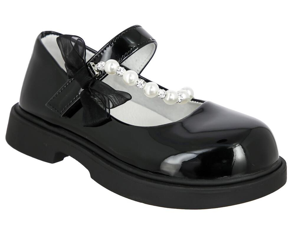 CZA_1126-16_black 29-1,30-1,31-1,32-1,33-1,34-1 Kedberry Туфли Школа Mary Jane Иск.мат, Кожподклад, ТЭП Лето жен