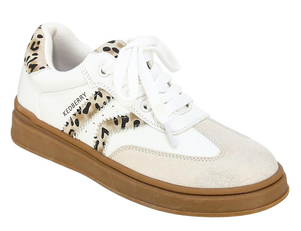 AGH_526-02_white-beige 32-1,33-1,34-1,35-1,36-1,37-1 Kedberry П/ботинки Актив.отдых Кроссовки Иск.мат, Текстиль, ТЭП В/О жен