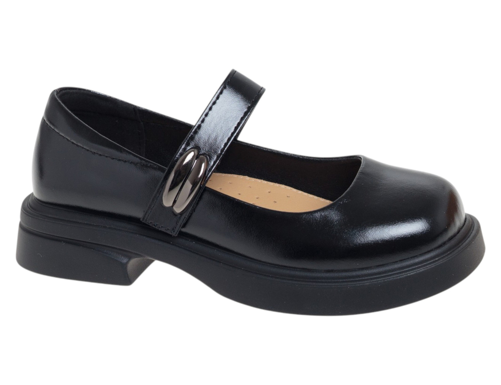 R001014377BK Чёр 32-1,33-1,34-2,35-2,36-1,37-1 Сказка Туфли Школа Mary Jane Иск.мат, Иск.кожа Лето жен