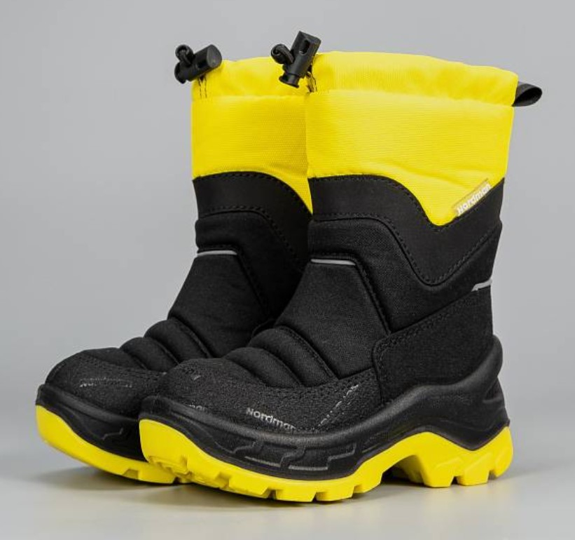 2-2000-E05 Желтый/черная прослойка МОНО 29-10 Nordman T-REX П/сапоги Повсед Дутики Иск.мат, Нат.шерсть, ПУ, ТПУ (100% ПУ, 100% ТПУ) Зима Муж