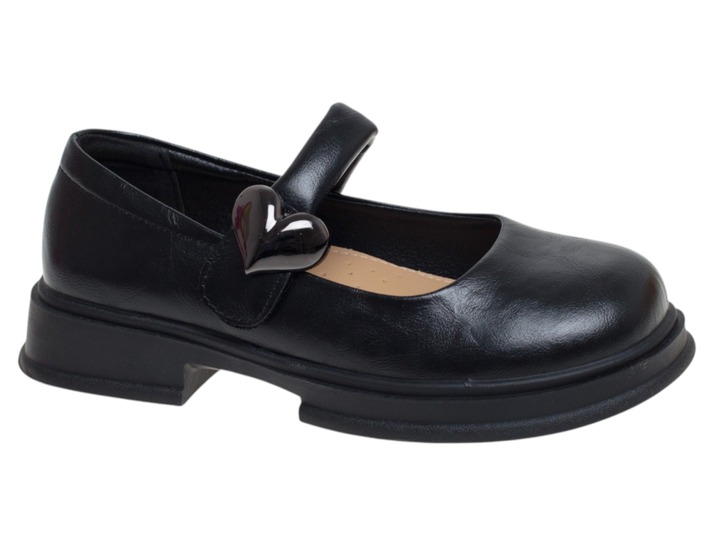 R831614421BK Чёр 32-1,33-1,34-2,35-2,36-1,37-1 Сказка Туфли Школа Mary Jane Иск.мат, Иск.кожа Лето жен