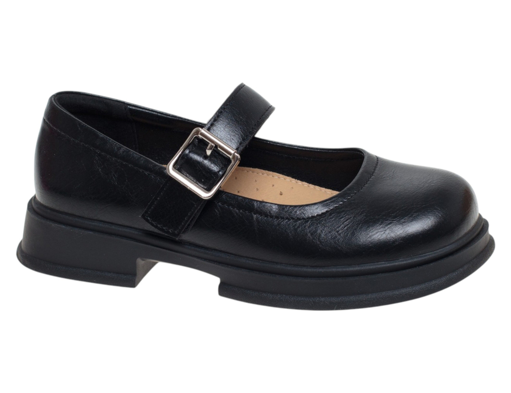 R831614423BK Чёр 32-1,33-1,34-2,35-2,36-1,37-1 Сказка Туфли Школа Mary Jane Иск.мат, Иск.кожа Лето жен