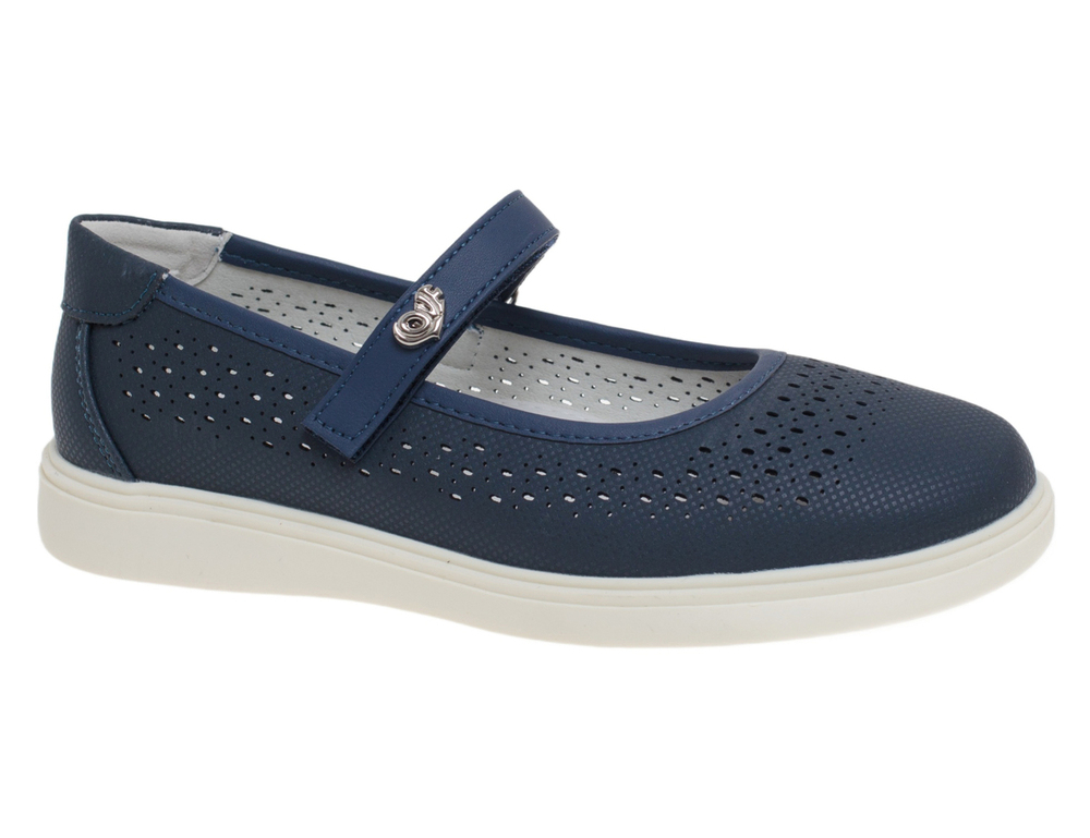 R357314453DB Т.син 33-1,34-2,35-2,36-2,37-1 Сказка Туфли Школа Mary Jane Иск.мат, Без подклада Лето жен