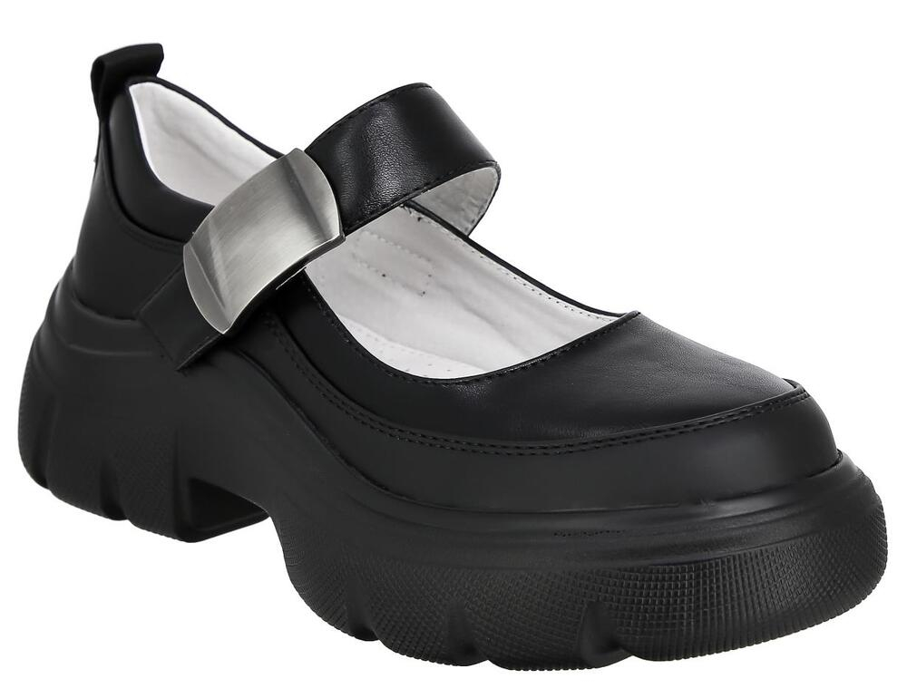 MPW_7056-7_black 33-1,34-1,35-2,36-2,37-2 Kedberry Туфли Школа Mary Jane Иск.мат, Кожподклад, ПУ Лето жен