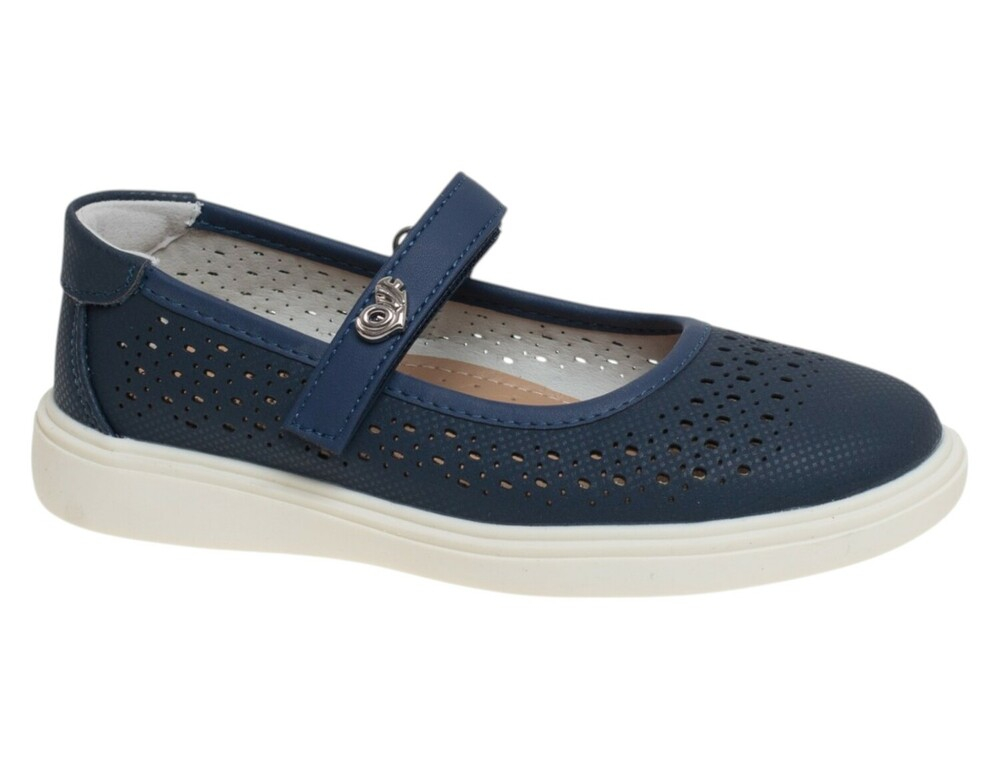 R357313577DB Т.син 27-1,28-2,29-2,30-2,31-2,32-1 Сказка Туфли Школа Mary Jane Иск.мат, Без подклада Лето жен