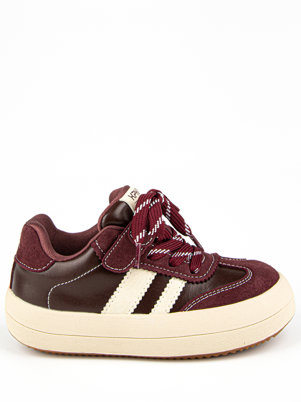721273-2 Бордо 28-1,29-1,30-1,31-1,32-1,33-1,34-1,35-1 Kapika П/ботинки Актив.отдых Кроссовки Иск.мат, Текстиль, Резина В/О жен