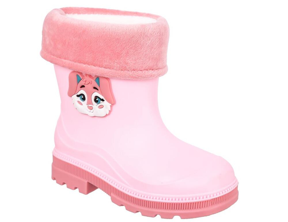 EBA_51507_pink 23-1,24-1,25-1,26-1,27-1 Kedberry Сапоги Повсед Веллингтон ПВХ, Чулок Х/Б, ПВХ В/О жен