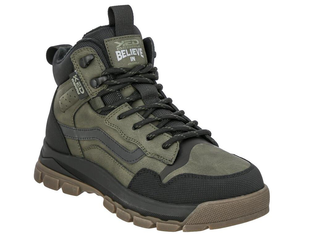 MES_3715-1_khaki 32-1,33-1,34-1,35-1,36-1,37-1,38-1,39-1 Kedberry Ботинки Повсед Дерби Иск.мат, Байка/Флис, ТЭП В/О Муж