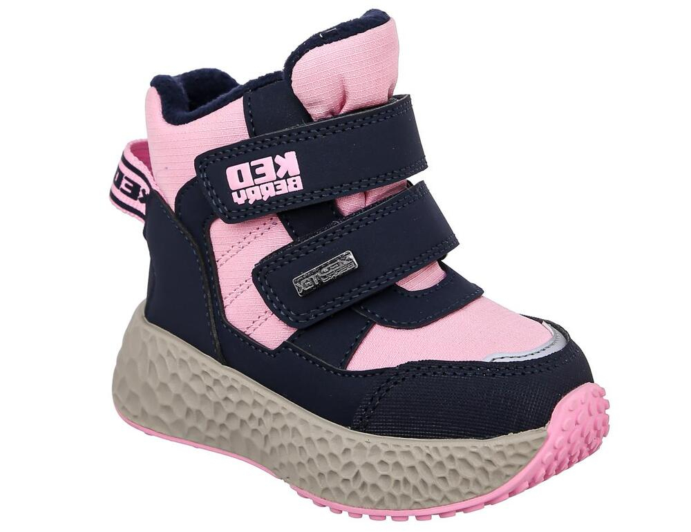 PRR_6548_navy-pink 26-2,27-2,28-2,29-1,30-1 Kedberry Ботинки Повсед Оксфорд Иск.мат, Мемб/нат.шерсть, ЭВА/ТЭП Зима жен